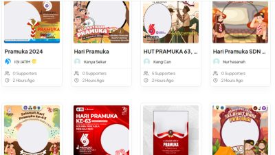 35 Kumpulan Link Twibbon Pramuka Ke-63 Tahun 2024, Banyak Desain Menarik dan Gratis!