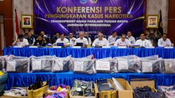 Konferensi pers pengungkapan kasus narkotika jaringan internasional