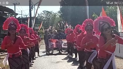 Kirab Budaya Semarakkan HUT Kemerdekaan RI ke-79 di Desa Bobang, Kecamatan Semen, Kabupaten Kediri