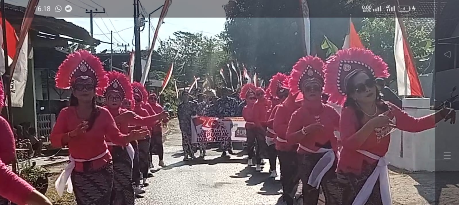 Kirab Budaya Semarakkan HUT Kemerdekaan RI ke-79 di Desa Bobang, Kecamatan Semen, Kabupaten Kediri