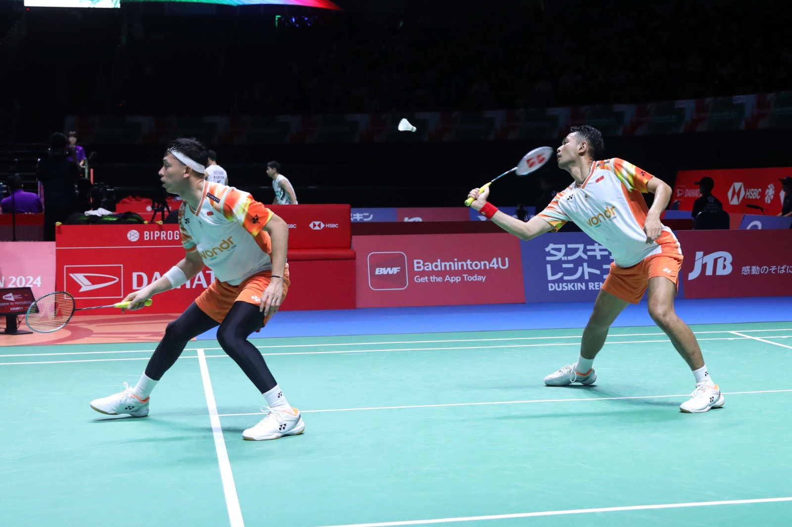 Ganda putra Indonesia, Fajar Alfian/Muhammad Rian Ardianto berlaga di Japan Open 2024