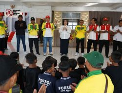 Pj Wali Kota Kediri Zanariah Lepas Kontingen Sepak Bola Usia Dini FORSGI U-10 Ikuti Piala Menpora II Nasional Tahun 2024