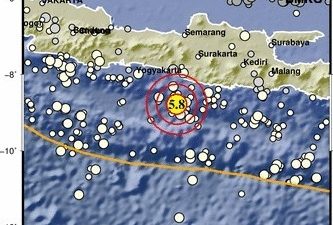 Gempa Berkekuatan Magnitudo 5,8 Guncang Gunung Kidul, Yogyakarta