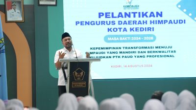 Fasilitasi Pelantikan Himpaudi, Pemkot Kediri Melalui  Dinas Pendidikan Ajak Pengurus Tingkatkan Kompetensi Diri