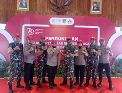 Tim Pelatih Inti Paskibraka dari TNI dan Polri Ajarkan Disiplin Pada Anggota Paskibraka Kabupaten Kediri