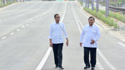 Presiden Jokowi dan Menhan Prabowo Tinjau Progres Pembangunan IKN