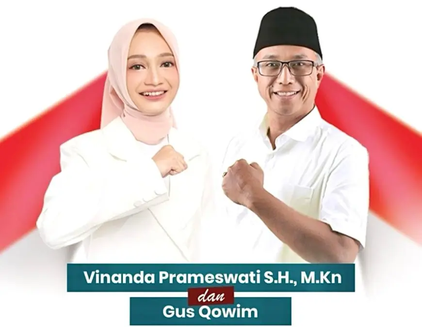 Dukungan PDIP Mengarah ke Mbak Vinanda - Gus Qowim di Pilwali Kediri