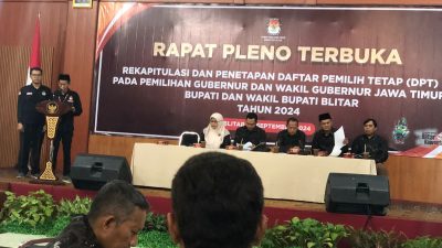 Sah, Jumlah Warga yang Berhak Coblos di Kabupaten Blitar Capai 963.511 Orang