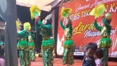 Desa Tegalan, Kecamatan Kandat Gelar Pentas Seni HUT Ke-79 RI