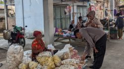  Jaga Kamtibmas Jelang Pilkada, Petugas Polsek Kandat Blusukan Sampai ke Pasar Tradisional