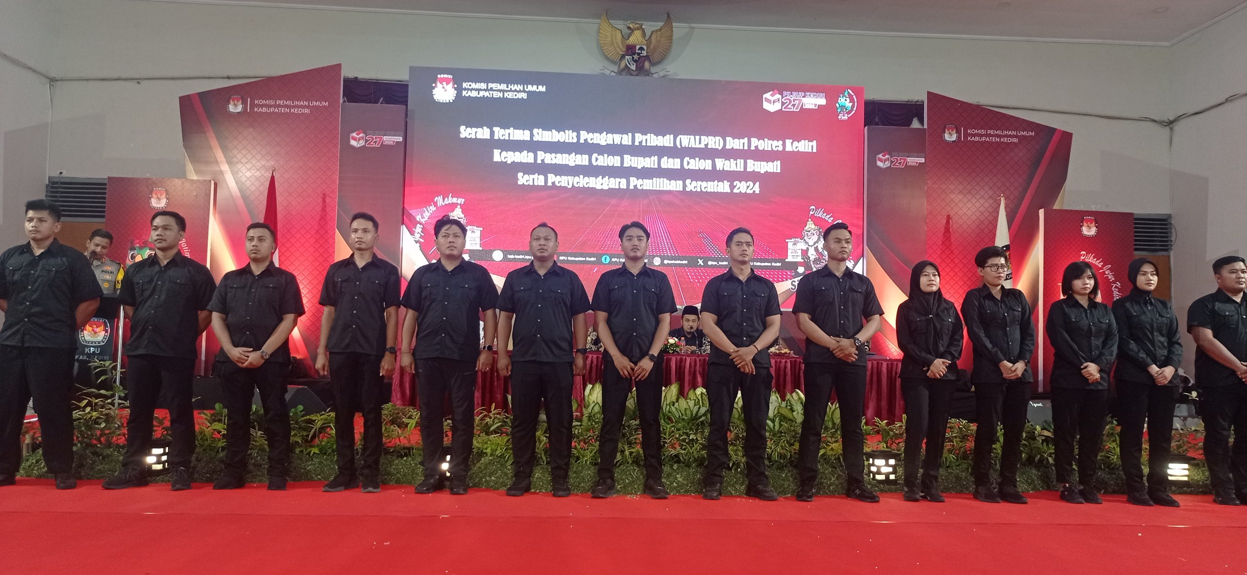 Polres Kediri Tunjuk 20 Anggota Jadi Pengawal Pribadi Paslon Bupati dan Wakil Bupati