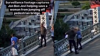 Jon Vokalis Bon Jovi Berhasil Bujuk Seorang Wanita yang Akan Bunuh Diri di Tepi Jembatan