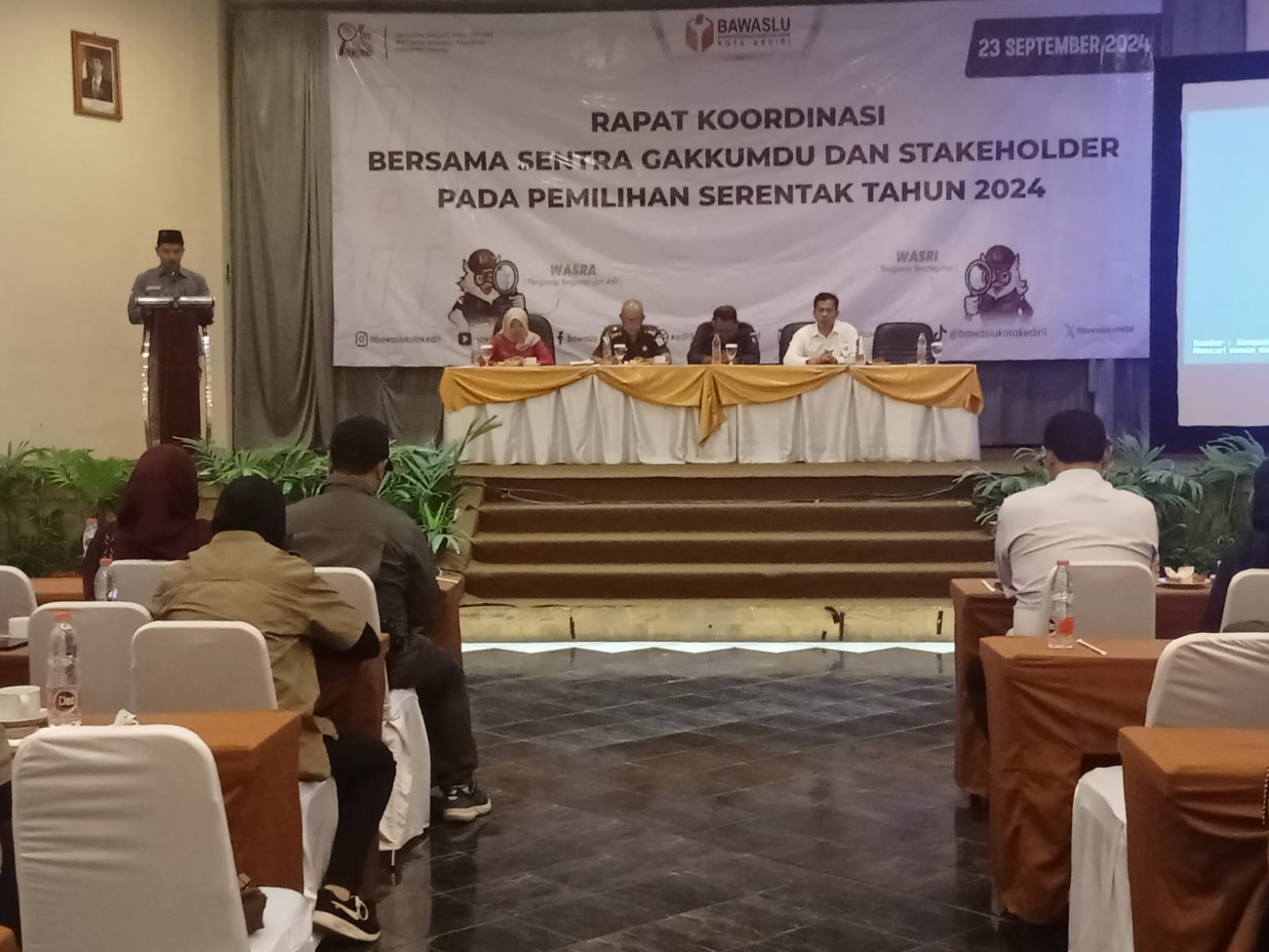 Rapat Koordinasi Gakkumdu dan Stakeholder Bawaslu Kota Kediri: Menyatukan Persepsi PKPU No. 13 Tahun 2024