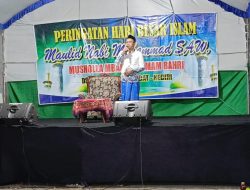 Beri Sambutan dalam Acara Mauludan, Kades Desa Ngreco Sampaikan Pentingnya  Bayar Pajak