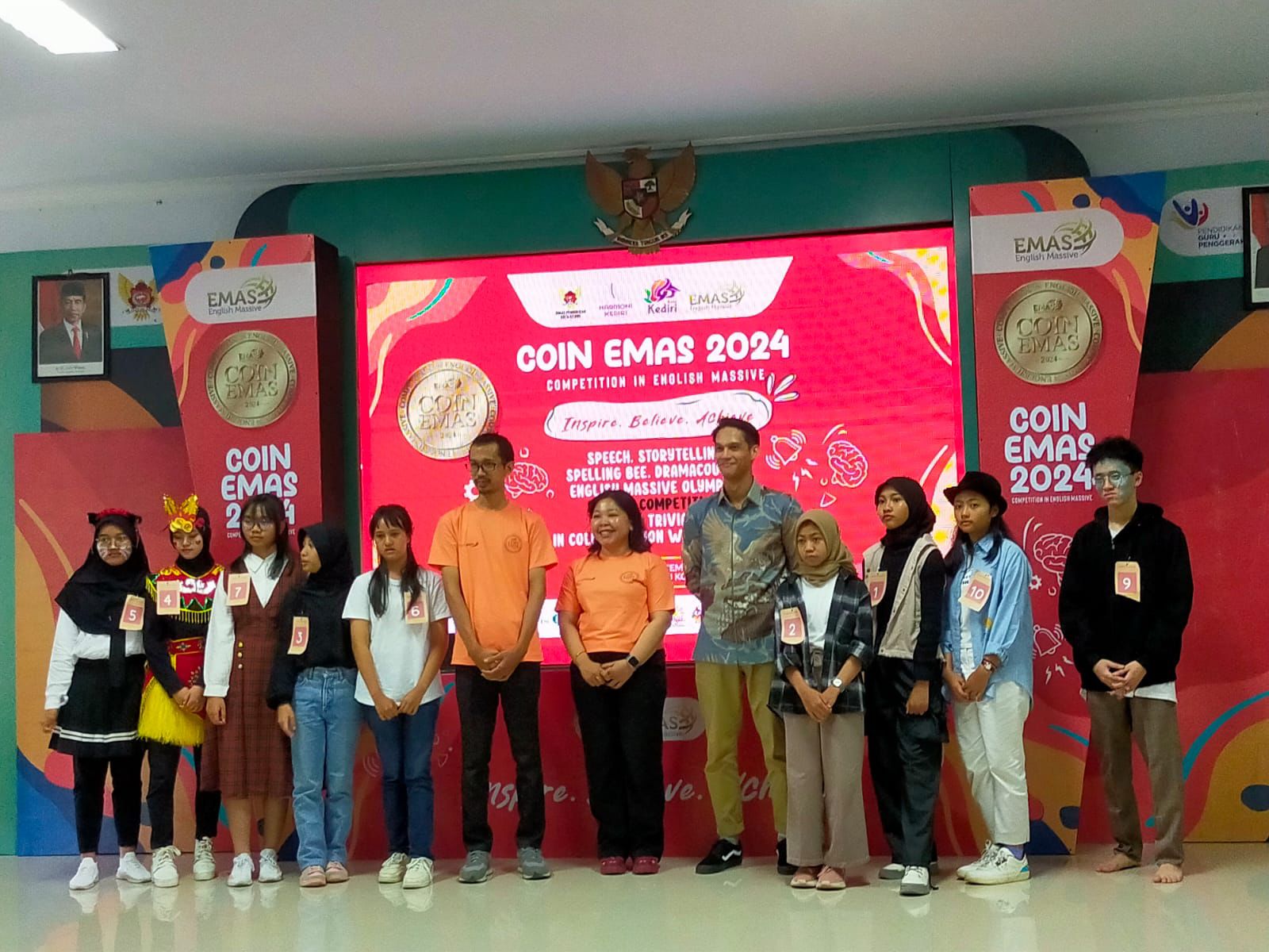 Pemkot Kediri Sukses Gelar COIN EMAS 2024,  Kompetisi Bahasa Inggris Terbesar di Kota Kediri 