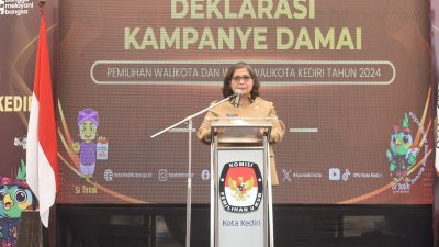 Pj Wali Kota Kediri Zanariah Hadiri Deklarasi Kampanye Damai Pilkada Serentak 2024