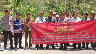 Perhutani KPH Kediri dan Polsek Durenan Gelar Sosialisasi Pencegahan Kebakaran Hutan, Ini Infonya