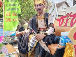 Desa Sidomulyo, Kecamatan Semen, Gelar Karnaval Budaya,  Bertemakan Kebangsaan
