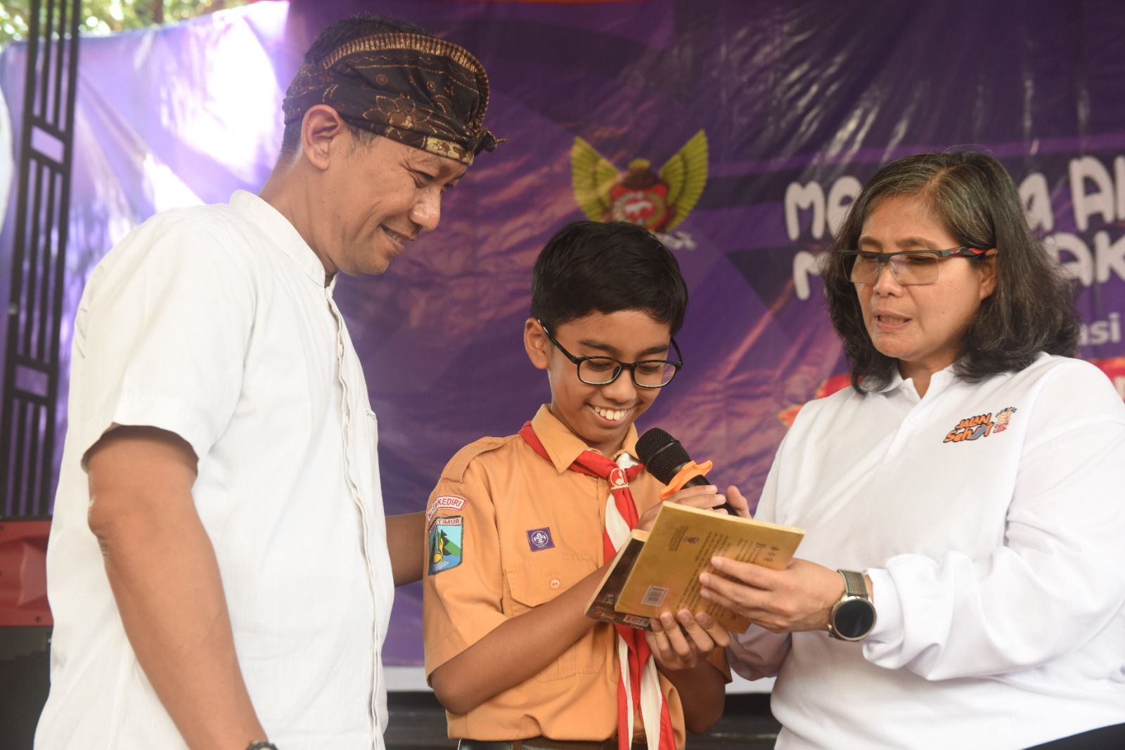 Pj Wali Kota Kediri Zanariah Dukung Kegiatan Literasi 'Membaca Aku Pintar, Menulis Aku Hebat', Dorong Peningkatan Indeks Minat Baca Kota Kediri