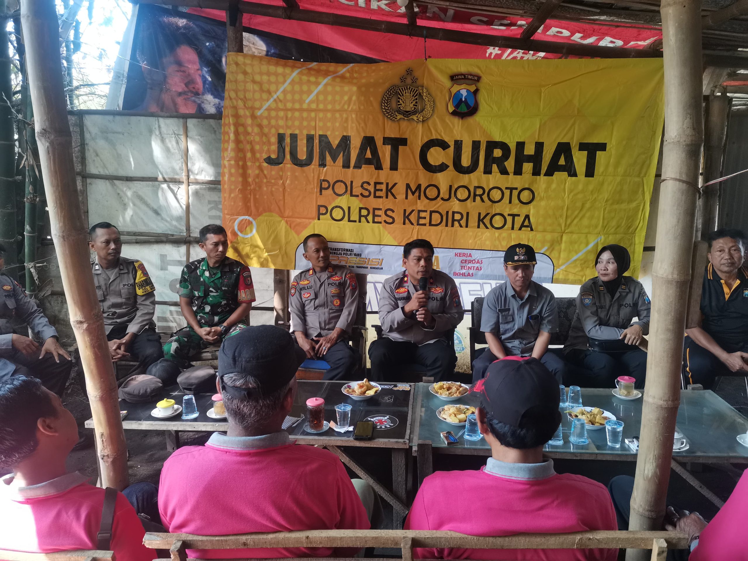 Polsek Mojoroto Gelar Jum'at Curhat, Tampung Aspirasi dan Upaya Pemecahan Masalah Warga