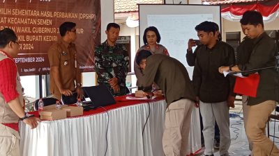 PPK Kecamatan Semen Gelar Rapat Pleno Terbuka Rekapitulasi DPSHP, Ini Infonya