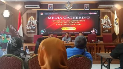 KPU Kabupaten Kediri Bangun Sinergi dengan Media,  Gencarkan Sosialisasi Tahapan Pilkada 2024