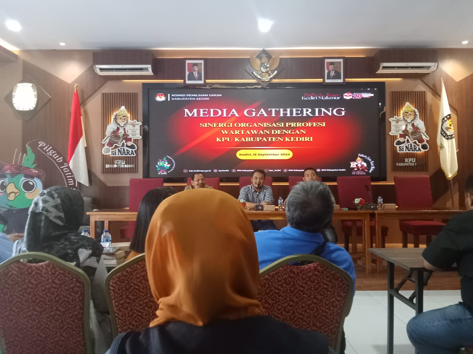 KPU Kabupaten Kediri Bangun Sinergi dengan Media,  Gencarkan Sosialisasi Tahapan Pilkada 2024