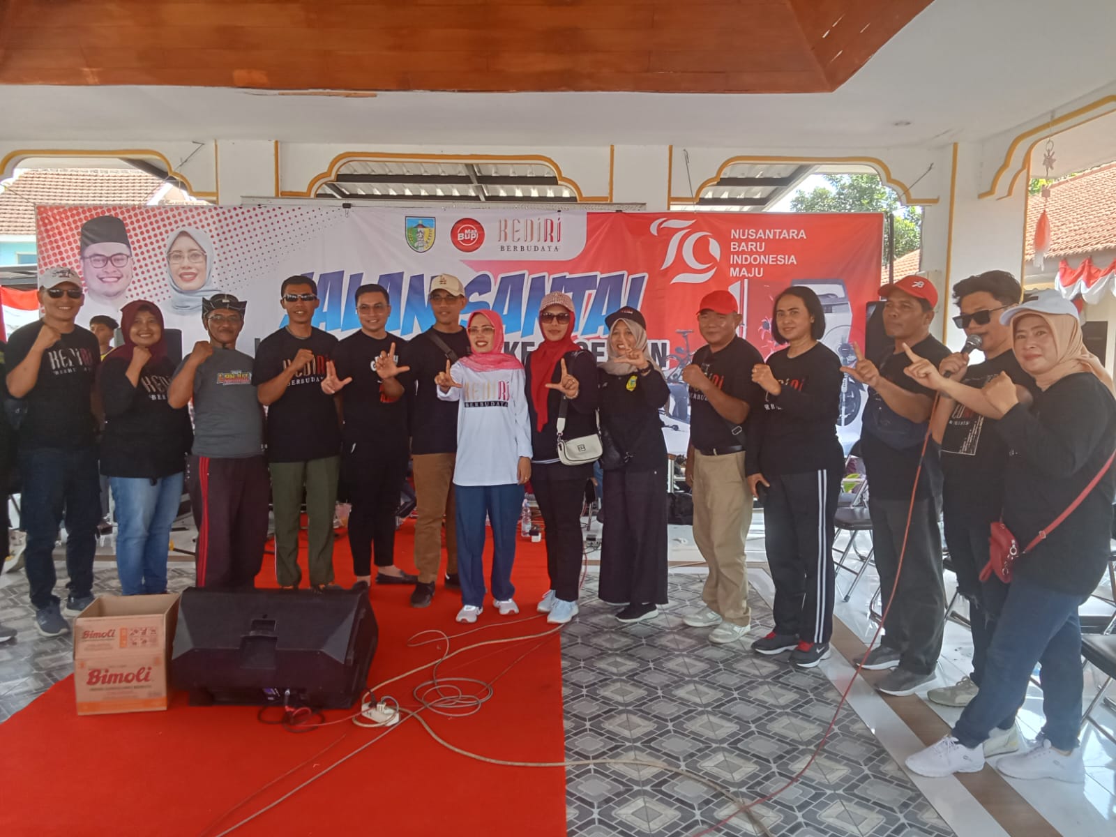 Ribuan Warga Meriahkan Jalan Sehat HUT RI ke-79 di Kecamatan Semen, Ini Infonya