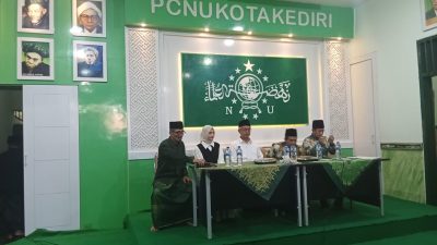 Vinanda dan Gus Qowim Silaturahmi ke PCNU Kota Kediri