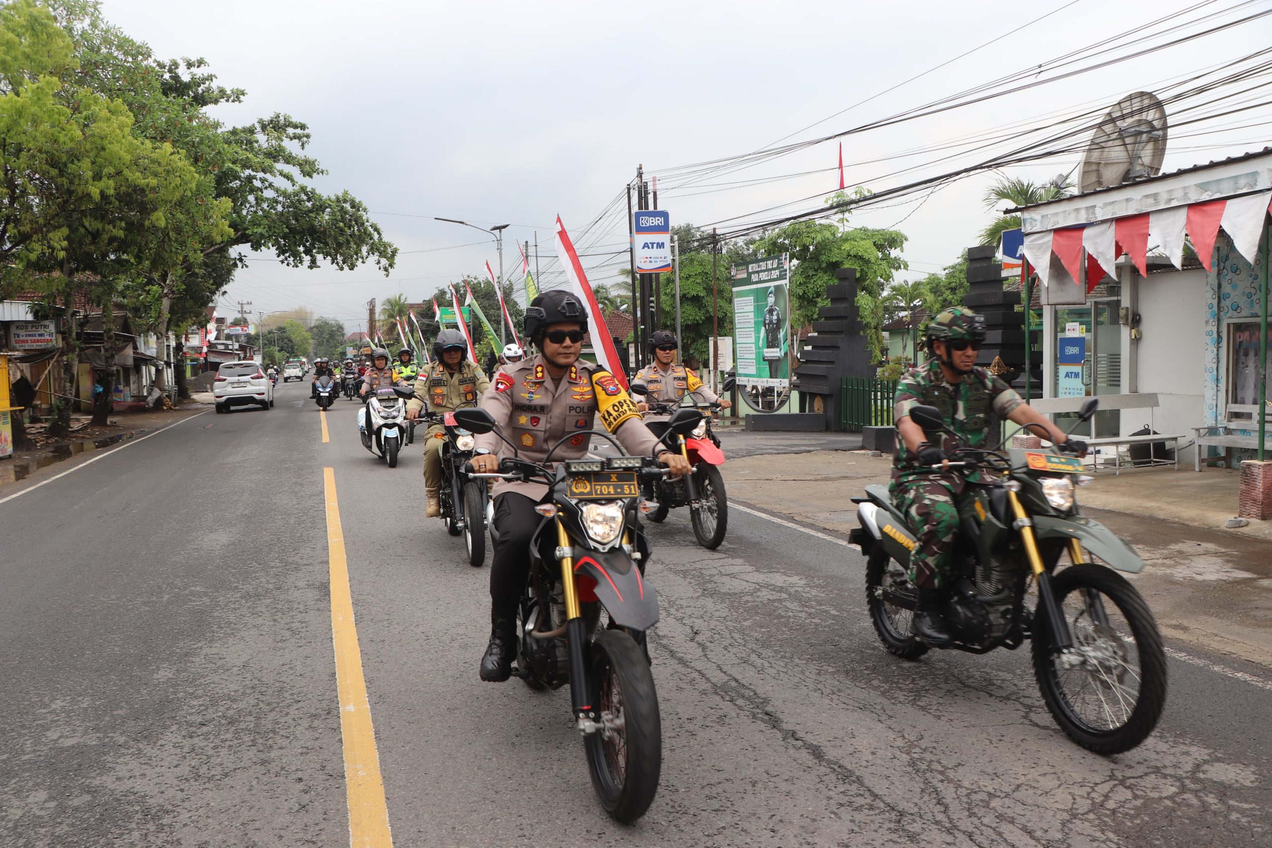 Polres Trenggalek Gelar Patroli Skala Besar Jelang Pelantikan Presiden dan Wapres Terpilih