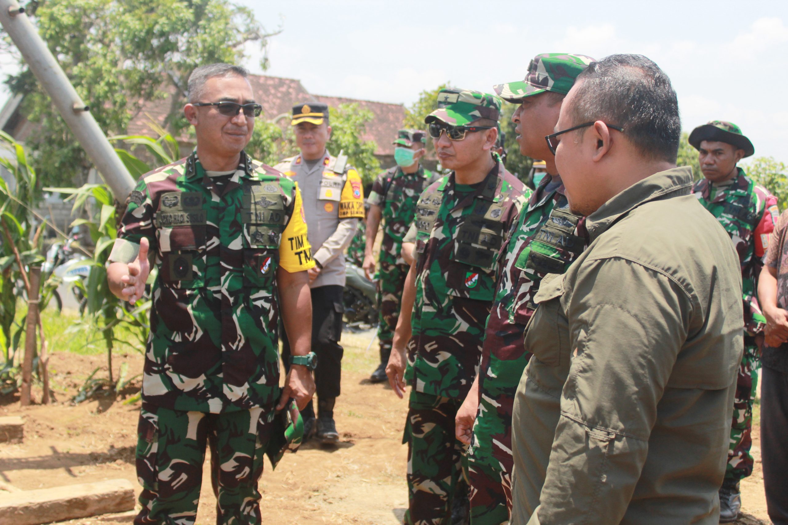 Tim Wasev Mabes TNI AD Tinjau Progres TMMD 122 Kodim 0809 Kediri