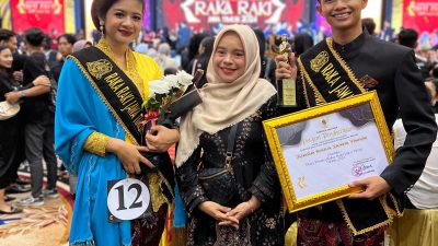 Fiki Andriansah seusai mendapatkan juara dalam pemilihan Raka Jawa Timur