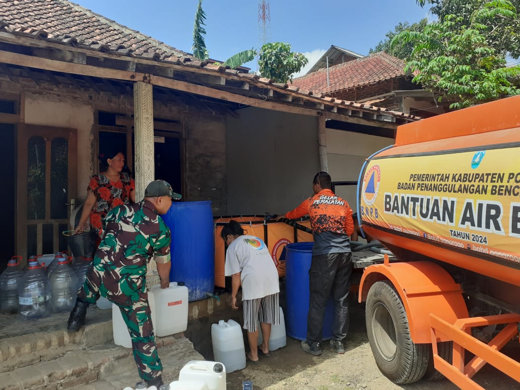 Kemarau Belum Ada Tanda Tanda Berakhir, BPBD Ponorogo Salurkan 1,2 Juta Liter Air Bersih