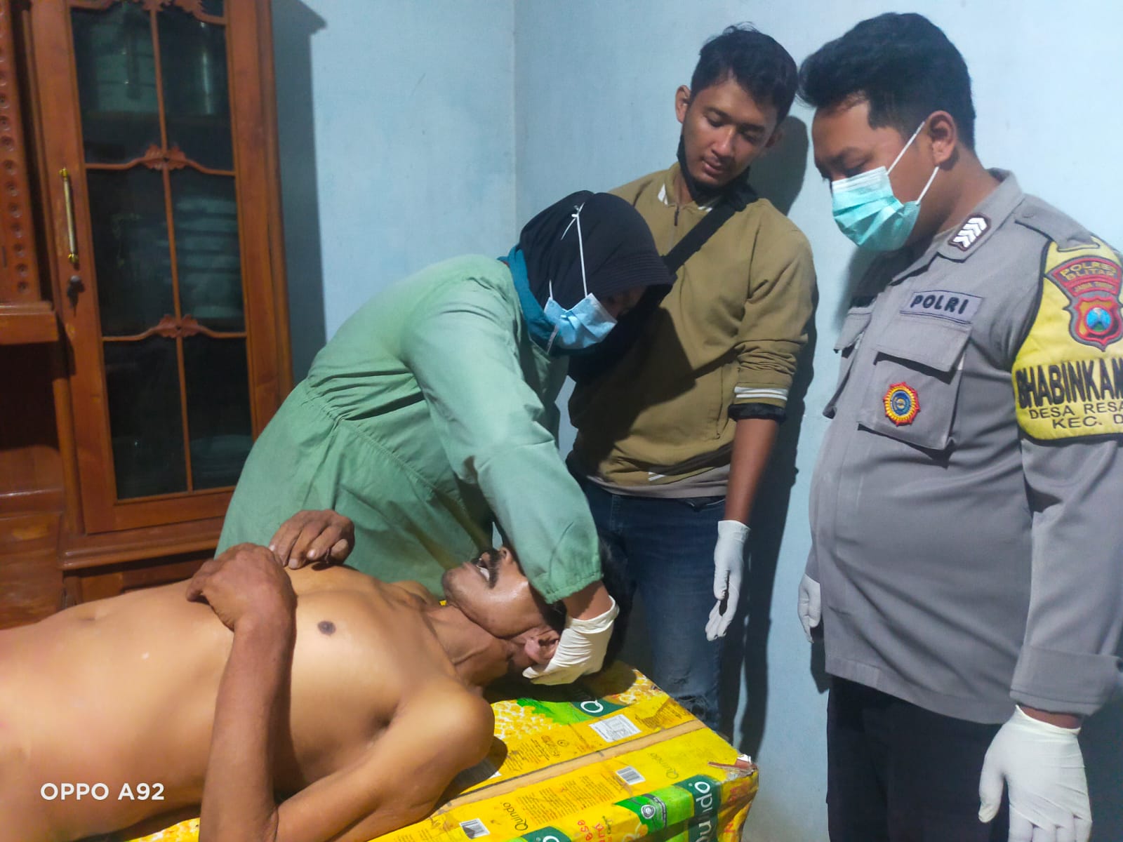 Depresi, Seorang Warga Resapombo Ditemukan Gantung Diri di Pohon Waru