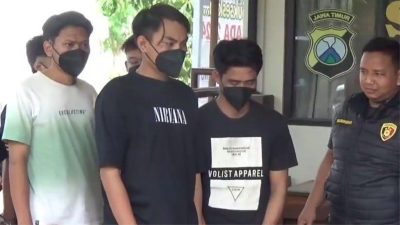 Mabuk dan Bawa Sajam, Enam Anggota Geng Ini Ditangkap Polsek Jombang