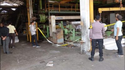 Ngeri! Pekerja Pabrik Kertas di Malang Tewas Terjepit Mesin Penggiling