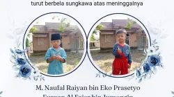 ucapan bela sungkawa atas meninggalnya dua bocah kelas TK B dari Yayasan Mihfarul Ulum