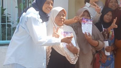 Paslon FREN Sapa Warga Bandar Kidul, Sampaikan Misi Optimalkan Pelayanan Kesehatan Ibu-Anak