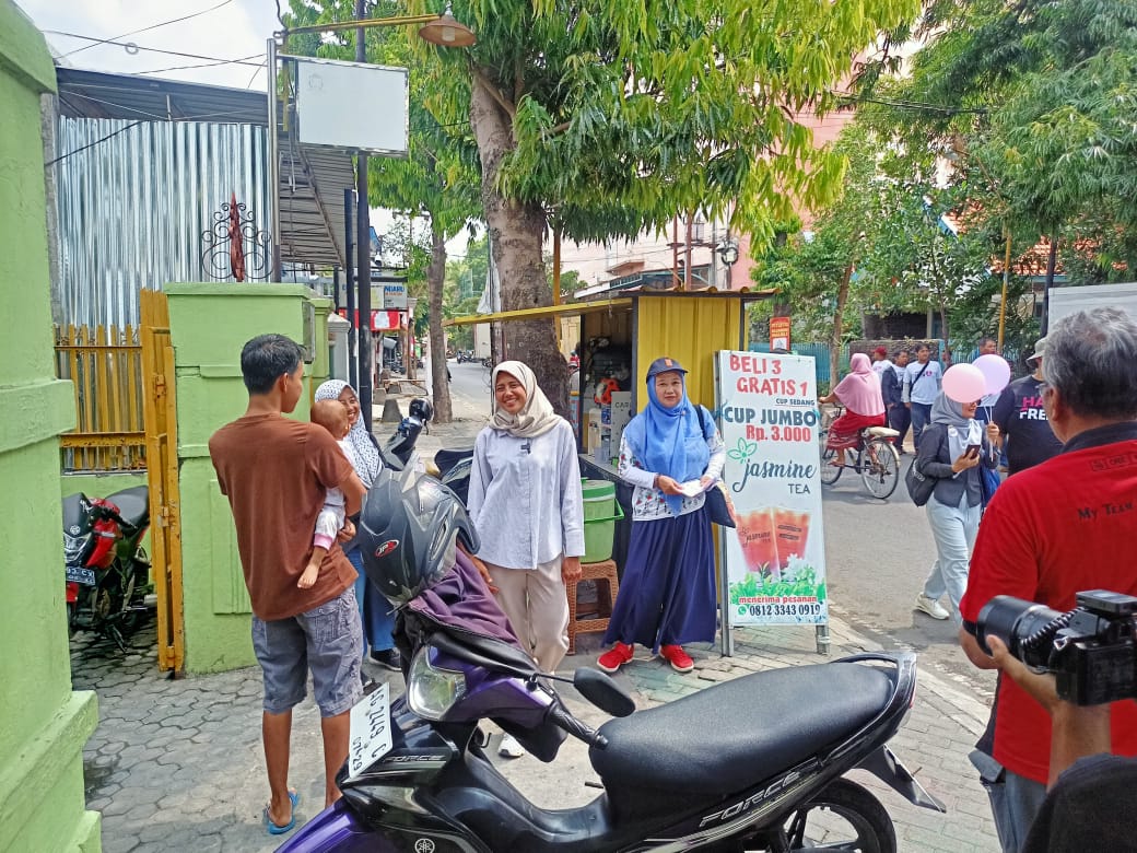 Bunda Fey Sapa Warga Dandangan, Jagalan, dan Kemasan, Tegaskan Siap Lanjutkan Program Pro Rakyat Salah Satunya Banmod