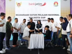 Pj Wali Kota Kediri Buka Kejuaraan Nasional Catur Pelajar Wali Kota Cup