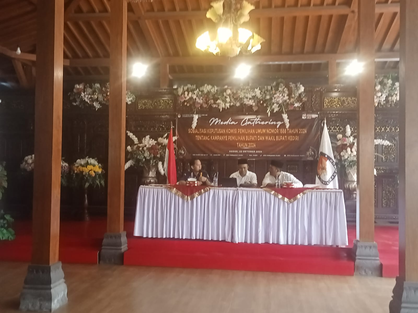 KPU Kabupaten Kediri Gelar Media Gathering Jelang Debat Publik