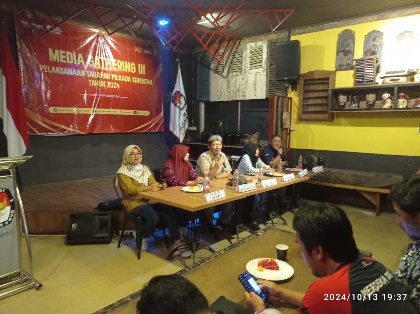 KPU Kota Kediri Gelar Media Gathering, Sosialisasikan Tahapan Pilkada Serentak 2024