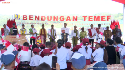 Presiden Jokowi Resmikan Bendungan Temef di NTT, Diharapkan Dukung Kemakmuran Petani