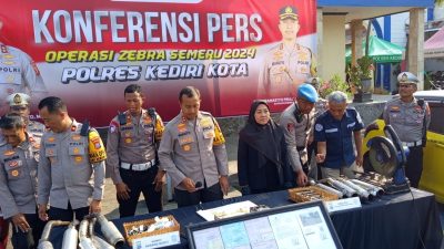 Polres Kediri Kota Umumkan 1.590 Pelanggaran Hasil Operasi Zebra Semeru 2024