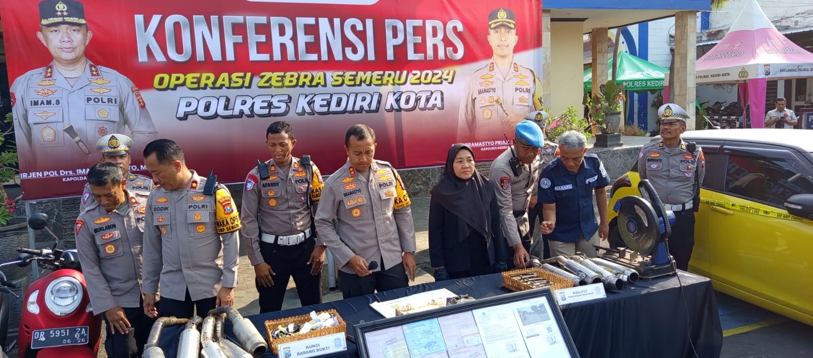 Polres Kediri Kota Umumkan 1.590 Pelanggaran Hasil Operasi Zebra Semeru 2024