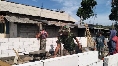 Satgas TMMD 122 Percepat Rehab RTLH di Desa Pagung