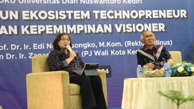 Pj Wali Kota Kediri Isi Kuliah Umum Udinus Kediri