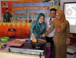 Percepat Penurunan Stunting, TMMD 122 Kodim 0809/Kediri dan Pemkab Kediri Gelar Workshop Olahan Makanan Sehat