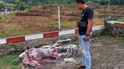 Panik! Motor Terbakar di SPBU Trenggalek, Begini Kronologinya