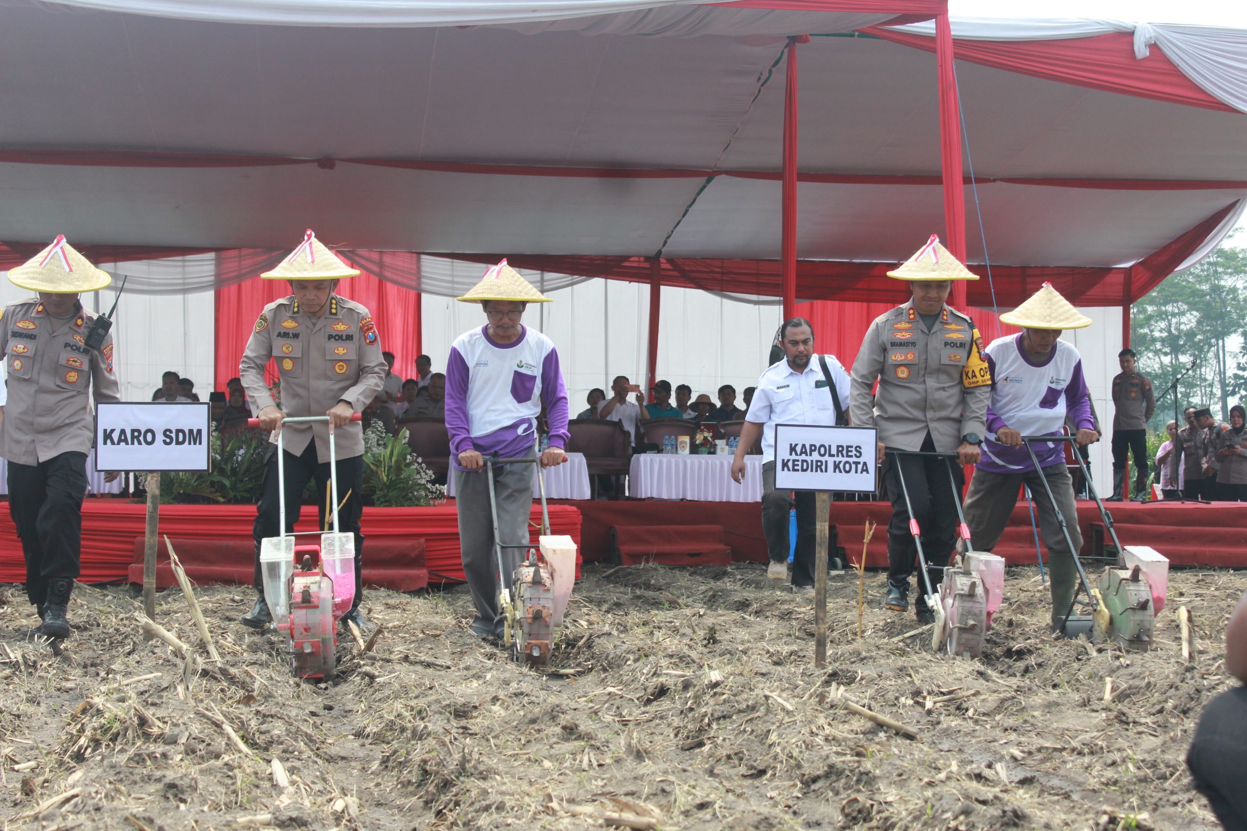 Dukung Program Asta Cita, Polda Jatim Tanam Jagung untuk Ketahanan Pangan